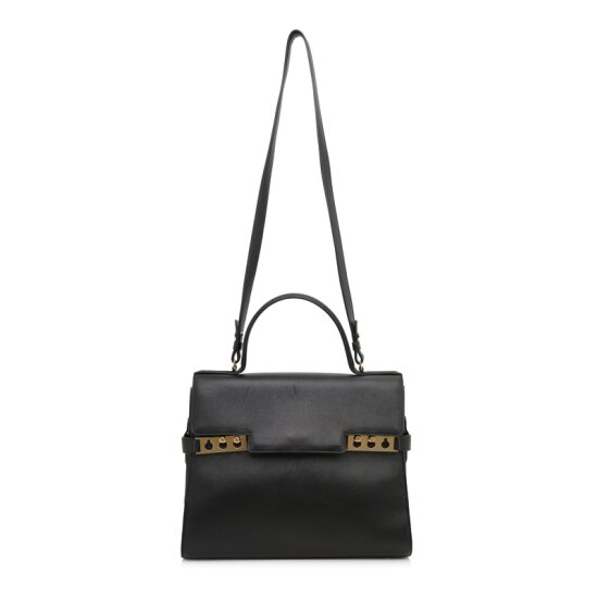 델보 탕페트 PM 블랙 금장 Delvaux Tempete